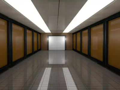 Sci Fi Corridor  Low-poly 3D model