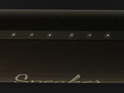 Bluetooth Speakers GameReady - LowPoly with PBR Material Low-poly 3D model