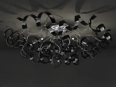 Ceiling light Astro MetalLux 18 pieces 3D model