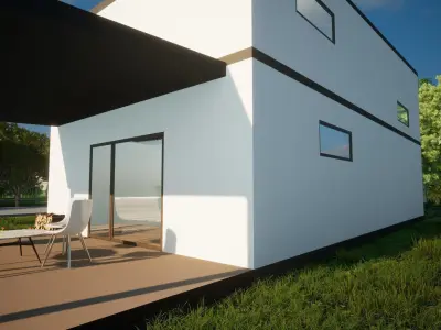 Modern house 3D model 48