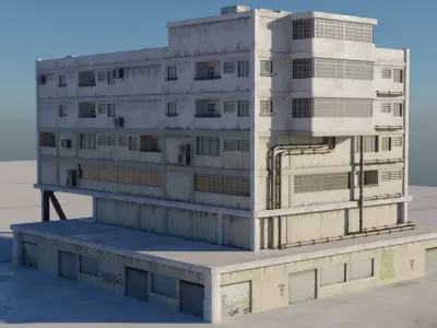 Building Pack  Low-poly 3D model