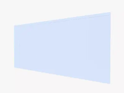 PVC Curtain Sheet Low-poly 3D model