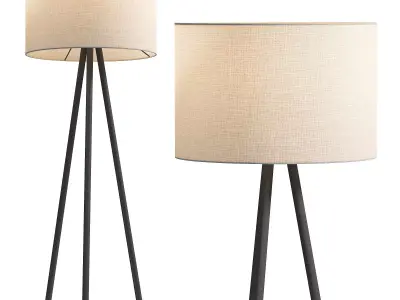 Floor lamp Utah Beige 3D model