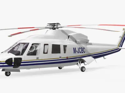  Sikorsky S-76 Medium Passenger Helicopter White 