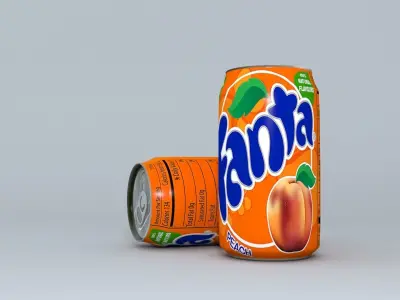 Cold Drinks Low-poly 3D model