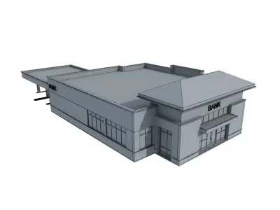 Bank Building 3D model