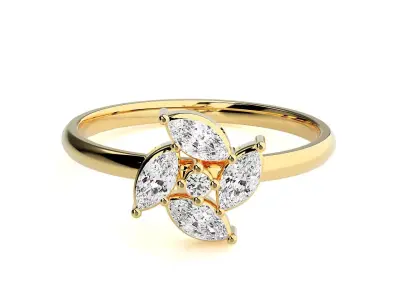 Women ring 3D print model 140