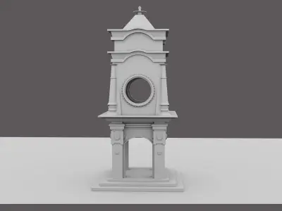 WatchTower  OldWatchTower Low-poly 3D model