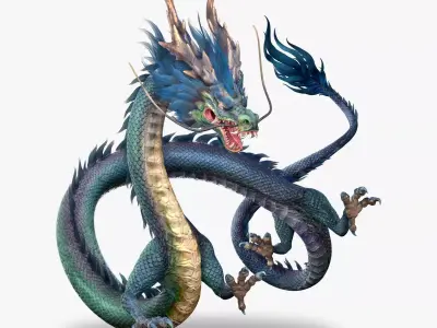 dragon ChineseDragon loong imperial 3D model