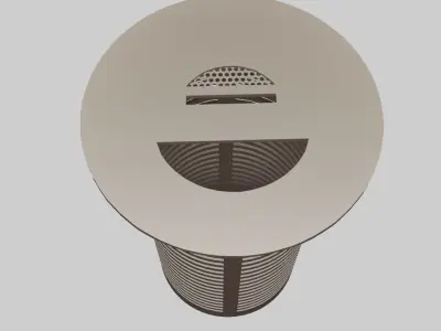 street garbage can 3D model