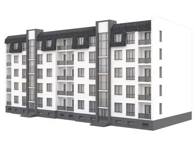 Townhouse 2 apartment building 3D model