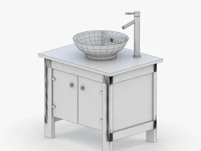 1578 - Sink Low-poly 3D model