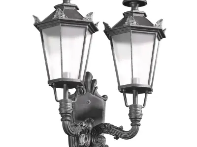 Classical Outdoor wall Lamp Lantern Streetlight Sconce 3D model buy