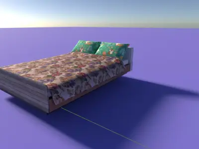 Bedroom Basic Low-poly 3D model