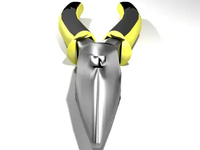 Mechanical Handtools - Long-nose Pliers 3D model