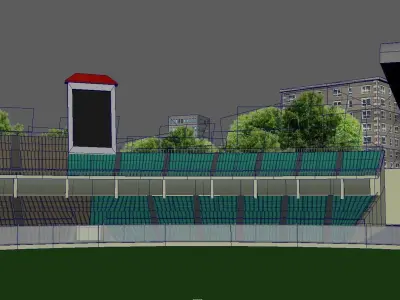 Eden Garden Stadium Low-poly 3D model