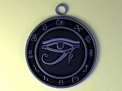 Talisman Eye of Ra  3D print model