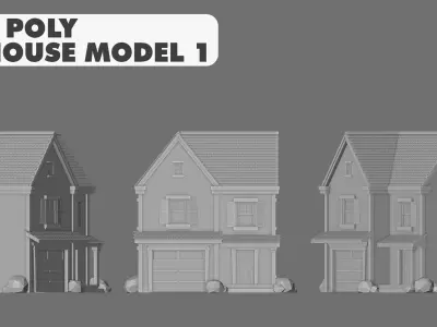 House Model 1 Low-poly 3D model