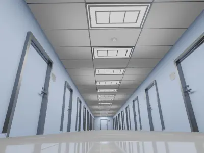 Matrix Hallway 3D model