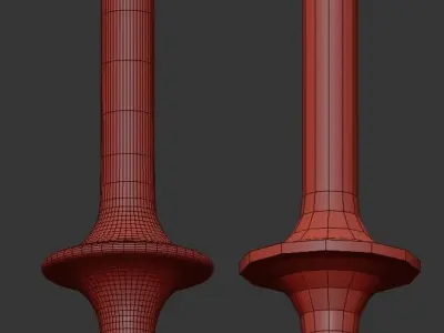 Wonder pendant light with two glass 3D model