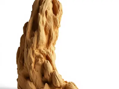 Rugged Sandstone Cliff model pack Low-poly 3D model