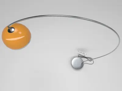 vintage arc lamp 3D model