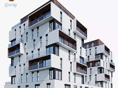 Modern apartment 3D model get