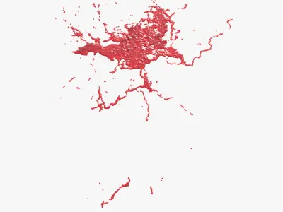 Swirly Blood Splatter Vol2 6 3D model