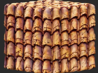 Stylized Roof Seamless Texture Texture