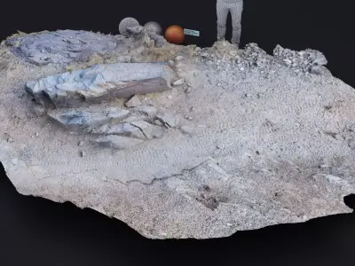 DEATH VALLEY ROCK FORMATION 002 2024 3D model