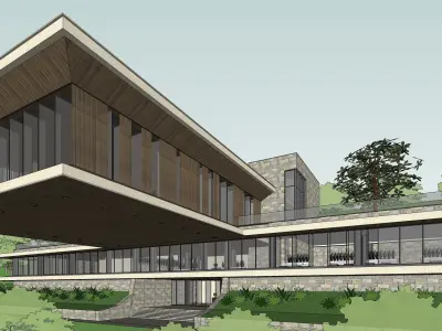 Sketchup Recreational and tourist complex 211 3D model