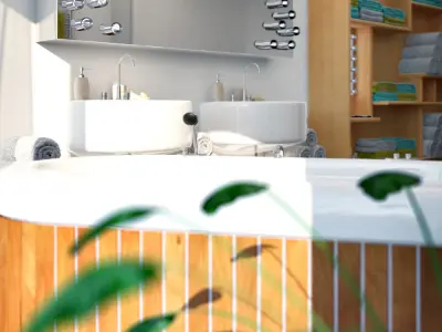 Bathroom 2 design 3D model