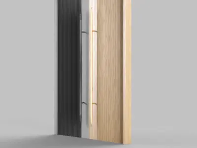 Door design Low-poly 3D model purchase