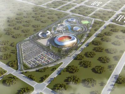 Stadium full scene 3d 3D model