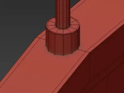 BROOKLYN three gold and circles hanging from string 3D model