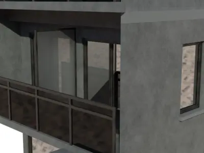 Japan city building 2 3D model