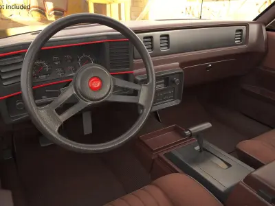  Chevrolet Monte Carlo SS Classic Coupe Black Rigged for Cinema 4D 