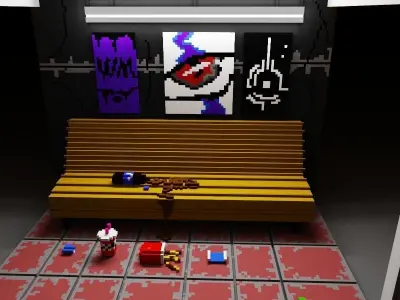 bus halth Free low-poly 3D model