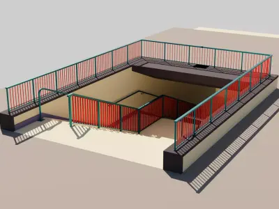 Street Underpass Low-poly 3D model
