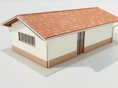 Italian Farm Building - Garage 3 3D model