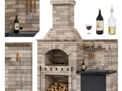 Barbecue M R 78 radius BBQ 3D model