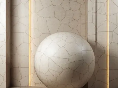 4K Flagston Cracked Stone Floor Textures - 3 Patterns - Tiles Texture