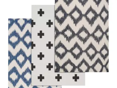 Rug Set 1036 3D model