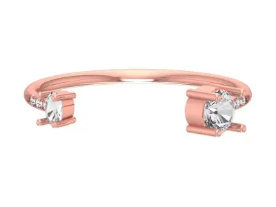 Women Light Weight Band Ring 3D print model 28