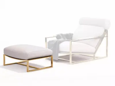 Cruisin Ottoman 3D model