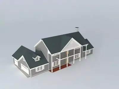 Greek Revival House Free 3D model