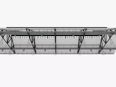 Ceiling Ventilation Pipes 24 3D model