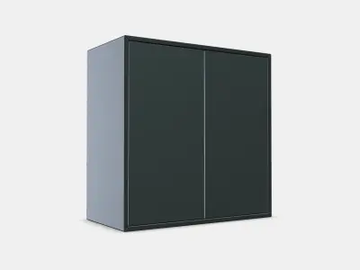 EKET Cabinet w 2 doors and 1 shelf Low-poly 3D model
