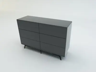 Fermo Double Dresser Free low-poly 3D model