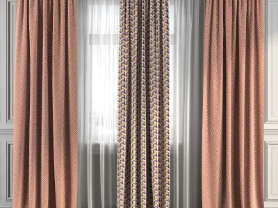 Curtain Set 174 3D model